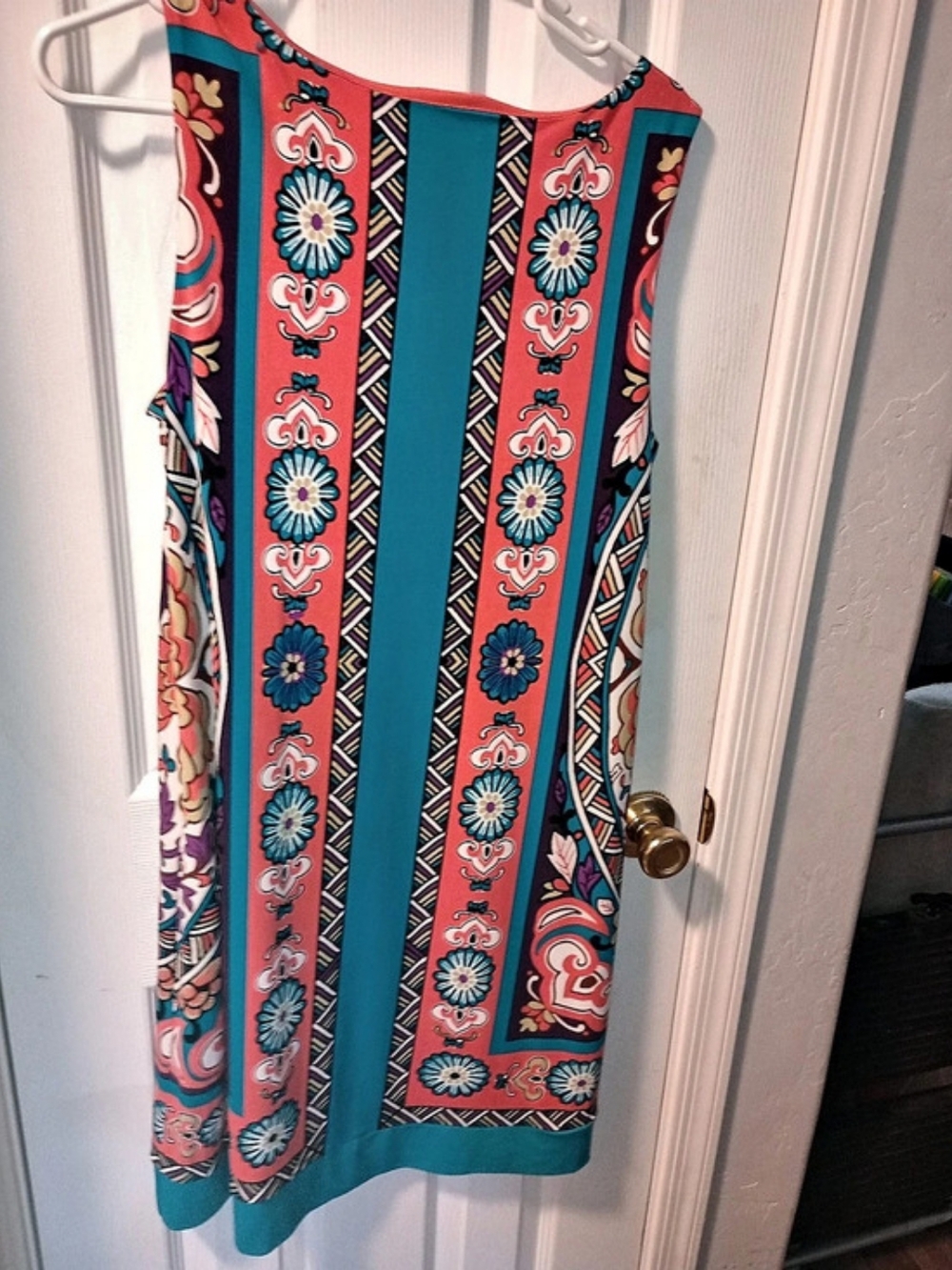 nicole by Nicole Miller Floral Mini Dress in Blue & Red Size Medium